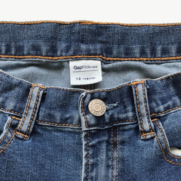 GAP - Kids Straight Jeans with Stretch Size 12 Reg - Picture 3 of 4